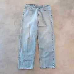 リーバイス550 Levis W33 ブルーデニム 青 90s 古着 17357