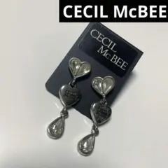 CECIL McBEEセシルマクビーロゴハート型ビジューピアス　両耳　平成ギャルのサムネイル