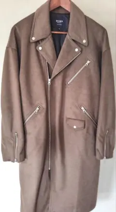 BEAMS HEART ブラウン チェスターコート M