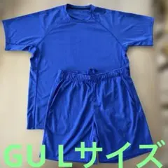 GU ACTIVE 半袖Tシャツ　ハーフパンツ上下セット　メンズ　Lサイズ