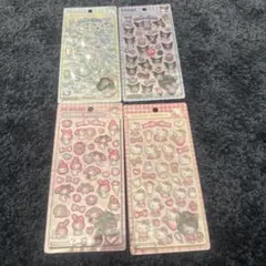 【匿名配送】サンリオ 第2弾 ボンボンドロップシール 4枚セット