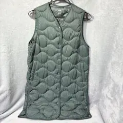 UNIQLO ユニクロ ウルトラライトダウン ロングベスト ダークグリーン M