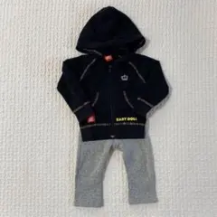 ベビードール パーカー　エフオーキッズ 裏起毛 パンツ 80