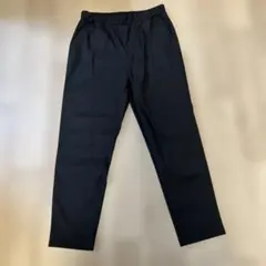 ウエストゴム タック入りスラックス ブラック