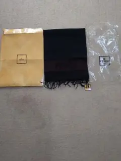 値下げ！【FENDI】マフラー、25年前購入、新品、未使用、黒&茶色 ストライプ