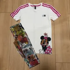 adidas Disney キッズ Tシャツ レギンス セットのサムネイル
