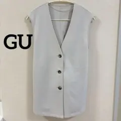 【GU】 ノーカラー ベスト ジレ フォーマル 【美品】