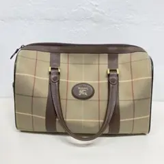 バーバリー　ボストンバッグ　玉虫色