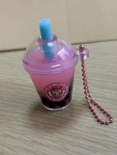 ベビタピ　タピオカキーホルダー　ピンク