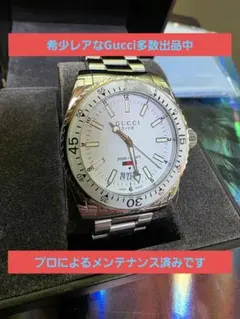 ⭐【超希少レア】グッチ136.3ダイバーDIVER腕時計(新品電池稼働品)