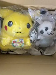 おかえりピカチュウ1/1 、はじまりのピカチュウぬいぐるみ、マスコット3点セット