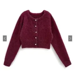 GRL ラメシャギーニットカーディガン mh30 グレイル