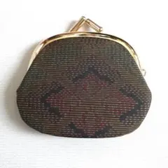 大島紬 がま口 財布 和装小物 着物