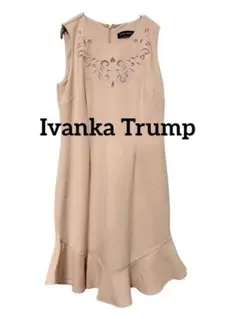 IVANKA TRUMP 刺繍ノースリーブ綺麗めワンピース