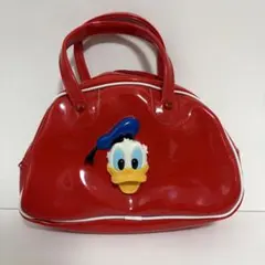 ディズニー エナメルミニバッグ（ドナルドダック）レッド