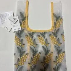 近沢レース　ミモザ　刺繍　ミニバッグ　サブバッグ　エコバッグ