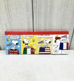 未使用　PEANUTU SNOOPY スヌーピー 4コマ　メモ帳