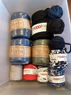 Ｔシャツヤーン　セット Hoooked Herbs