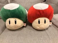 スーパーマリオ キノコ BIGぬいぐるみ 2種セット