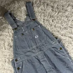 美品　Lee ストライプ オーバーオール　ヒッコリー　DUNGAREES