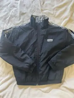 ADIDAS ORIGINALSトレフォイルロゴ 総柄リバーシブルジャケットXS