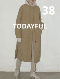 TODAYFUL キルティングロングダウンジャケット　38