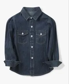 【匿名配送・未使用】デニム 長袖シャツ ボーイズ 子供服 可愛い ダークブルー
