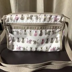 レスポートサック　犬猫デザイン ショルダーバッグ　お散歩バック