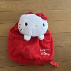 ハローキティ ぬいぐるみ型リュック 赤
