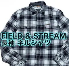 FIELD & STREAM チェックシャツ 長袖 ネルシャツ L オンブレ