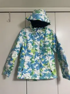 女性用スノーボードウェア 青緑カモフラージュ　Mサイズ　OLIN