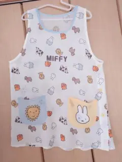 美品☆ミッフィー シフォン素材 保育士エプロン M～Lサイズ 保育士 幼稚園教諭