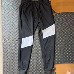 CRONOS ジョガーパンツ ブラック×ホワイト