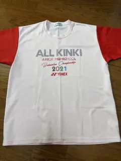 YONEX バドミントンシャツ ピンク/赤 2021
