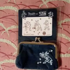タリーズ　かまわぬ　がま口とカードセット未使用　チャージ済みのサムネイル