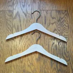 IKEA キッズ 木製ハンガー 2本セット