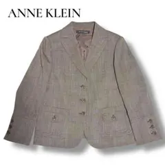 【ANNE KLEIN】テーラードジャケット　L相当　羊毛100% 日本製