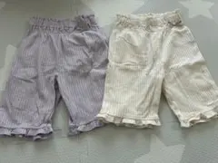 petit main フリル付きパンツ 2色セット