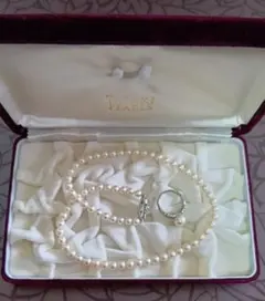 TASAKI K18 パールネックレス パールイヤリング ケース付 田崎真珠