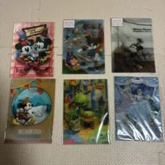 ディズニー 3dポストカード　6枚セット　絵葉書