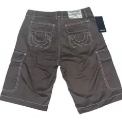 トゥルーレリジョン カーゴショートパンツ ブラウン　サイズ30 新品タグ付きのサムネイル
