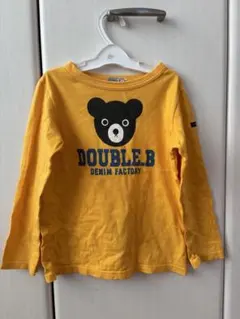 DOUBLE.B クマプリント 長袖Tシャツ 120