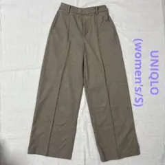 【UNIQLO】レディースタックワイドパンツ