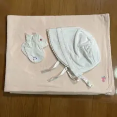 【値下げ】おくるみ帽子靴下セット