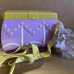 【未使用品】バケパ限定　ミニーちゃんキーホルダー付きポップコーンバケット　非売品