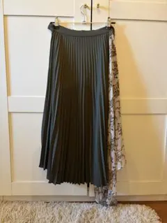 美品 アメリヴィンテージ レントゲン花柄プリーツロングスカート