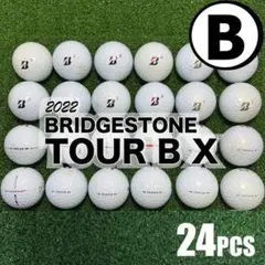 【B30】 ブリヂストンTOURBX 白 22年 ロストボール 24球