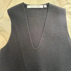 UNIQLO × LEMAIRE ダークグレー ニットベスト