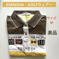 ✴︎MIZUNO・EVANOVA GOLF ポロシャツ マルチカラー Mサイズ✴︎のサムネイル