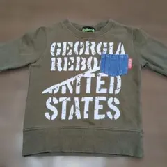 オリーブ色 トレーナー 100サイズ